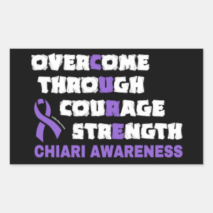CURE...Chiari Rectangular Sticker
