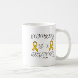 Cure Childhood Cancer Awareness Mum Of A Warrior  Coffee Mug