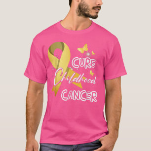 Cure Childhood Cancer Butterfly  T-Shirt