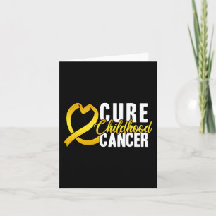 Cure Childhood Cancer Childhood Cancer Ribbon Awa Card
