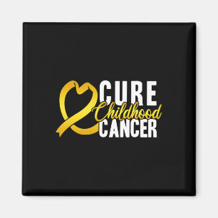 Cure Childhood Cancer Childhood Cancer Ribbon Awa Magnet
