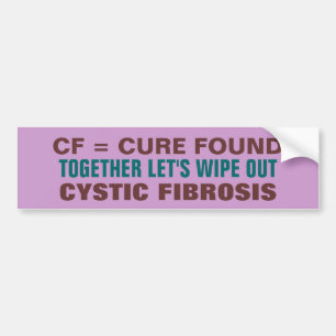 Cure Cystic Fibrosis Bumper Sticker