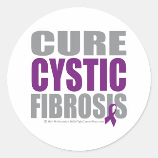Cure Cystic Fibrosis Classic Round Sticker