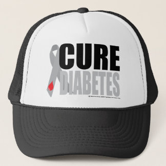 Cure Diabetes Ribbon Trucker Hat