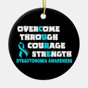 CURE...Dysautonomia Ceramic Tree Decoration