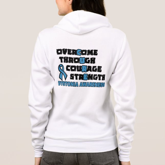 CURE...Dystonia Hoodie (Back)