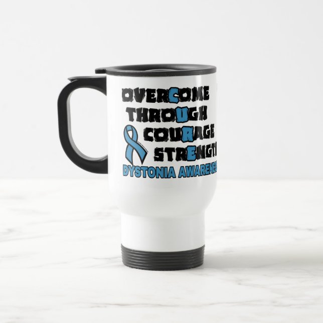 CURE...Dystonia Travel Mug (Left)