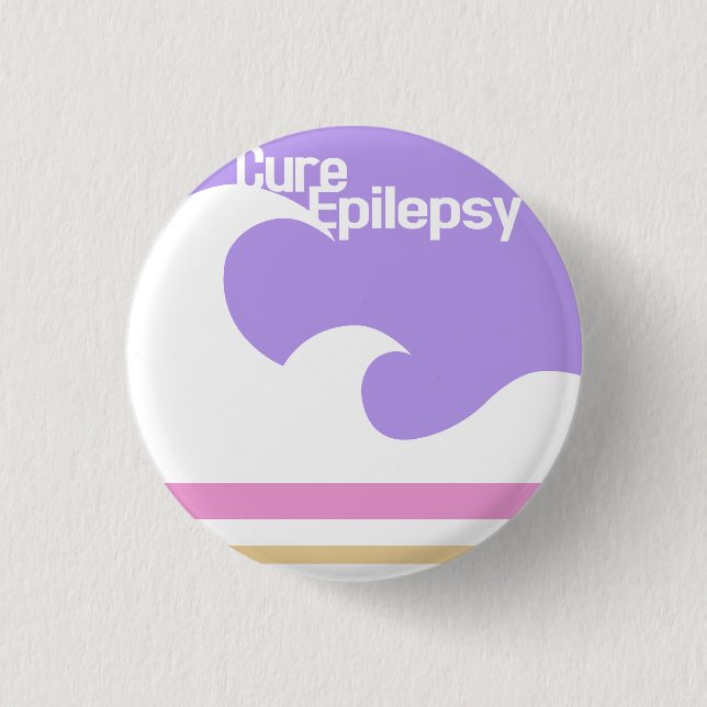 "Cure Epilepsy" Mini Button (Front)