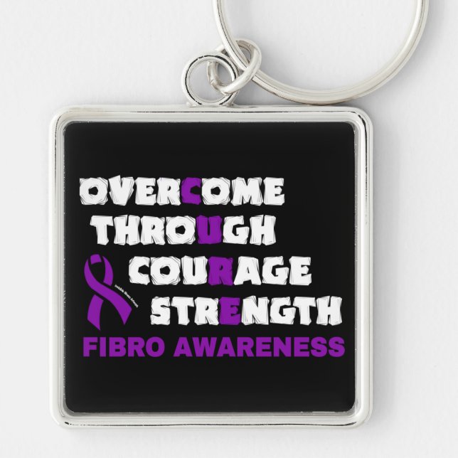 CURE...Fibro Keychain (Front)