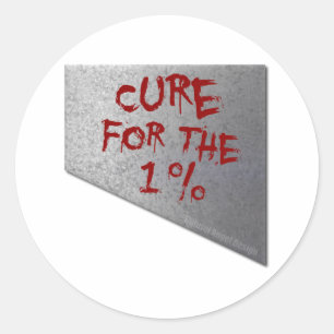 Cure for the 1 Percent Classic Round Sticker