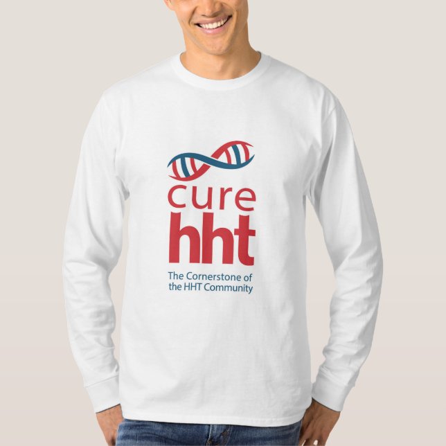 Cure HHT Basic Long Sleeve T-shirt (Front)