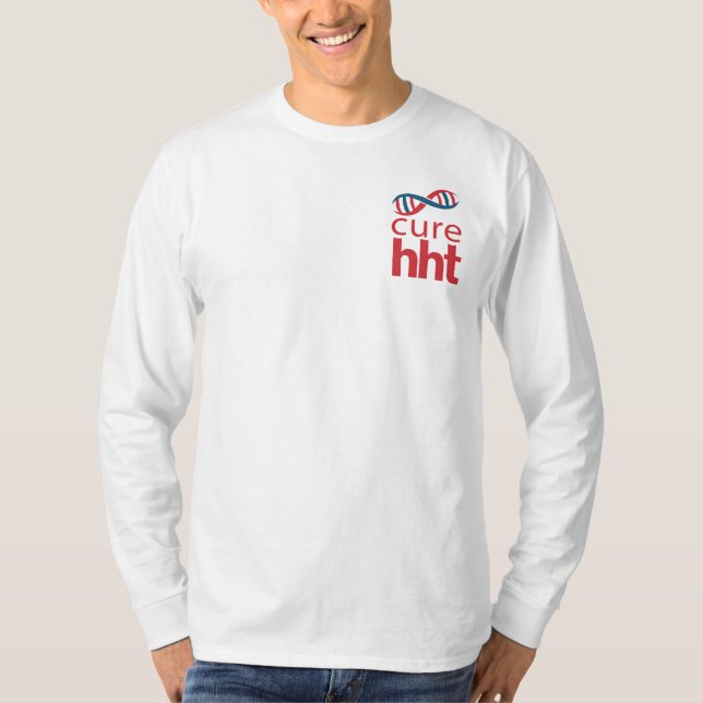 Cure HHT Basic Long Sleeve T-shirt (Front)