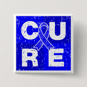 CURE Huntington's Disease Cube 15 Cm Square Badge