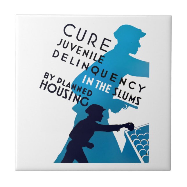 Cure Juvenile Delinquency in the Slums Tile (Front)
