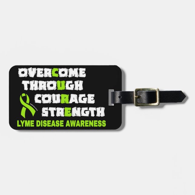 CURE...Lyme Luggage Tag (Front Horizontal)