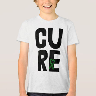 Cure Mental Health Awareness Stigma Tees Green Rib