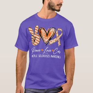 Cure Orange Ribbon Multiple Sclerosis Awareness T-Shirt