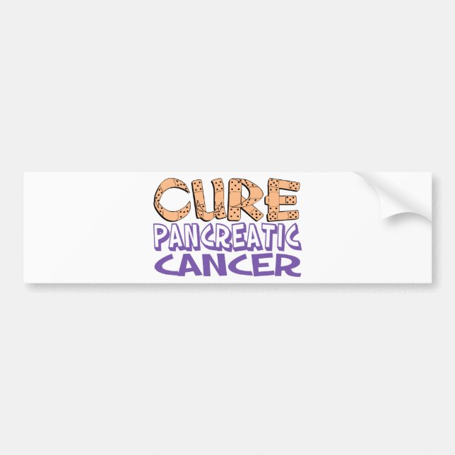 Cure Pancreatic Cancer Bumper Sticker (Front)