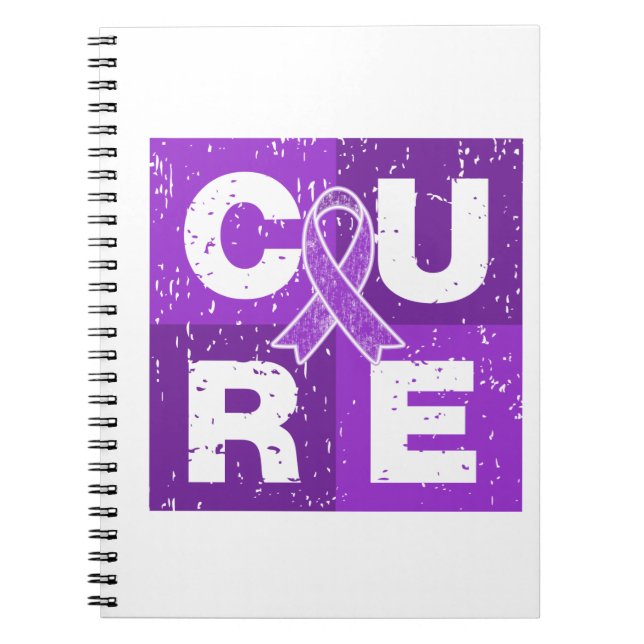 CURE Pancreatic Cancer Distressed Cube Notebook (Front)