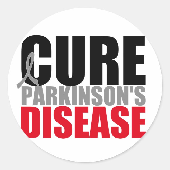 CURE Parkinsons Disease Classic Round Sticker (Front)