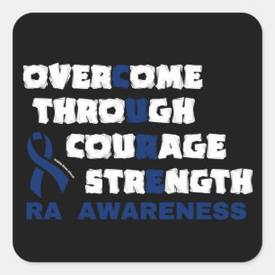 CURE...RA  SQUARE STICKER