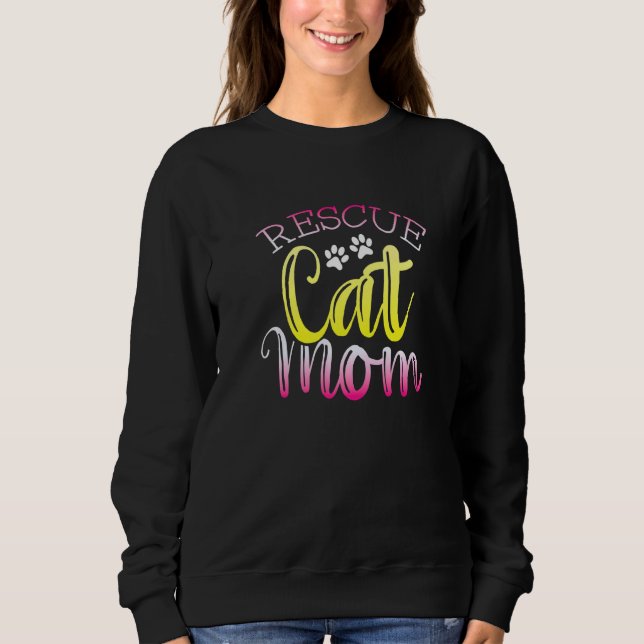 Cure Rescue Cat Mum Adoption Sweatshirt (Front)