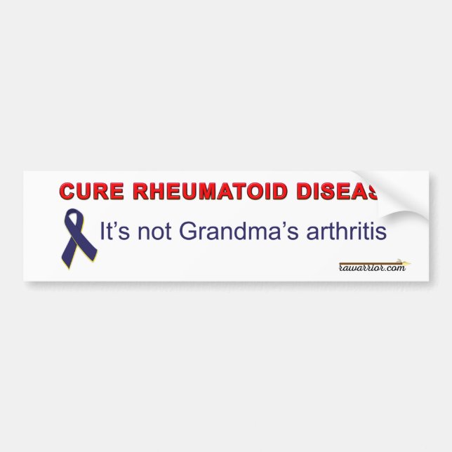 Cure Rheumatoid Disease Bumper Sticker (Front)