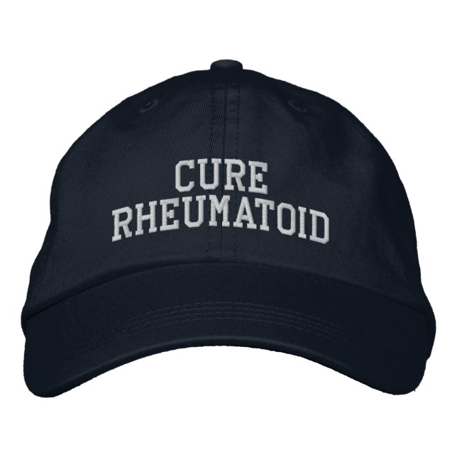 "Cure Rheumatoid" - Embroidered Hat (Front)