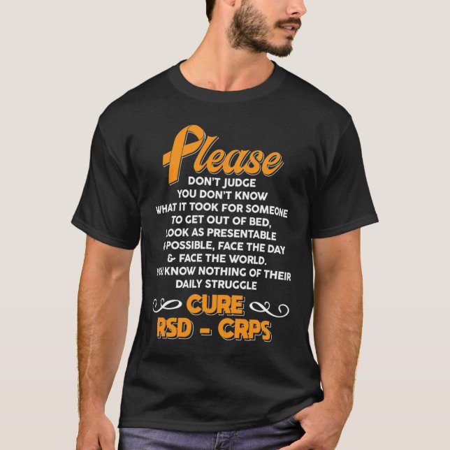 Cure Rsdcrps Support Rsdcrps Awareness  T-Shirt (Front)