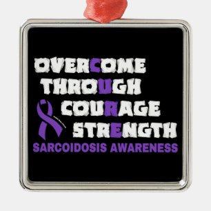 CURE...Sarcoidosis Metal Ornament