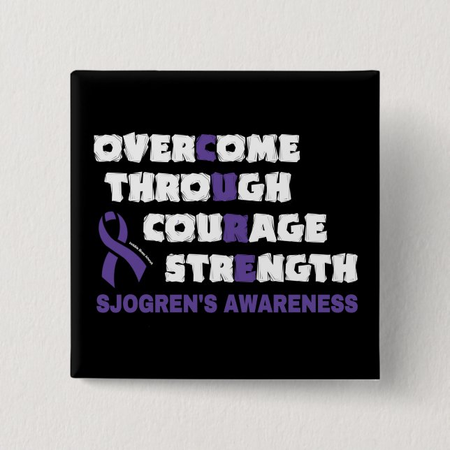 CURE...Sjogren's Button (Front)