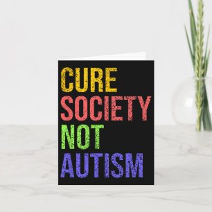 Cure Society Not Autism Awareness Acceptance Gift Card