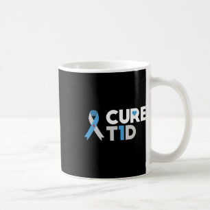 Cure T1d Diabetes Awareness Type 1 Insulin Pancrea Coffee Mug
