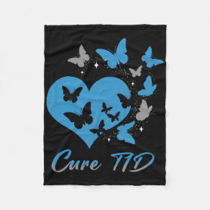 Cure T1d Type One Diabetes Awareness Day Warrior B Fleece Blanket