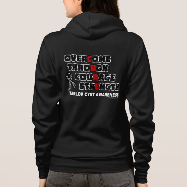 CURE...Tarlov Cyst Hoodie (Back)