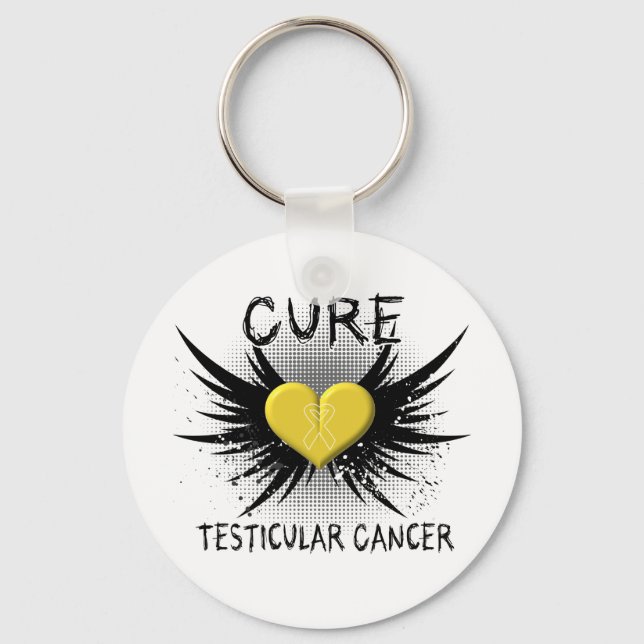 Cure Testicular Cancer Key Ring (Front)