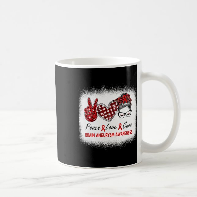 Cure Women Brain Aneurysm Awareness  Coffee Mug (Right)