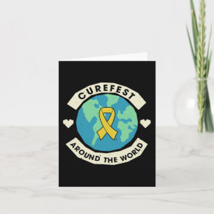 Curefest Around The World Childhood Cancer Awarene Card