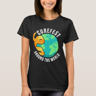 Curefest Around The World Childhood Cancer Awarene T-Shirt