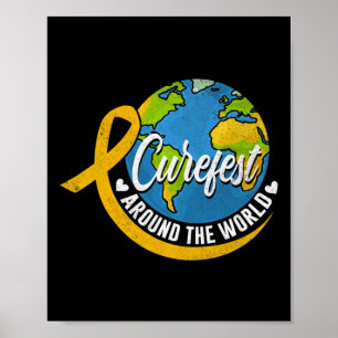 Curefest Around The World Childhood Cancer  Poster