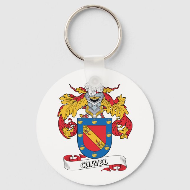 Curiel Family Crest Key Ring (Front)