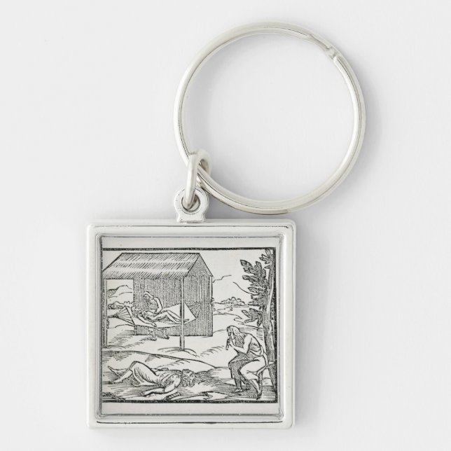 Curing the Sick, Natives of Hispaniola Key Ring (Front)