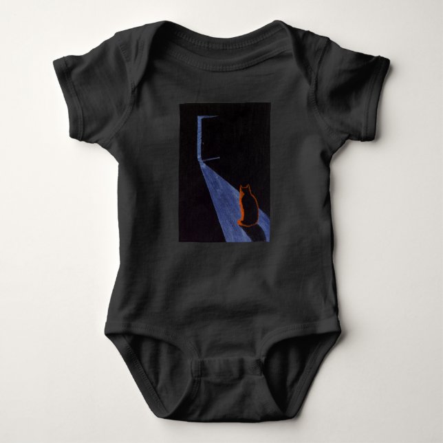 "Curiosity" Baby Bodysuit (Front)