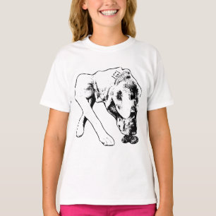 Curiosity in Monochrome Lines T-Shirt