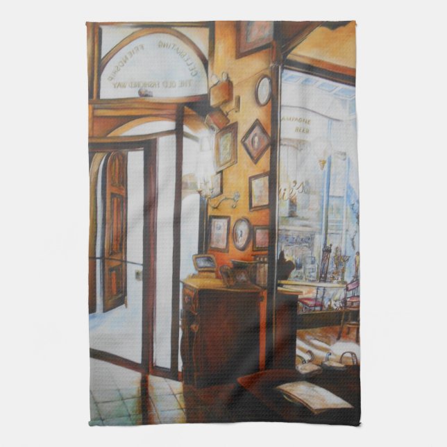 Curiosity is the Tool of the Wise Tea Towel (Vertical)