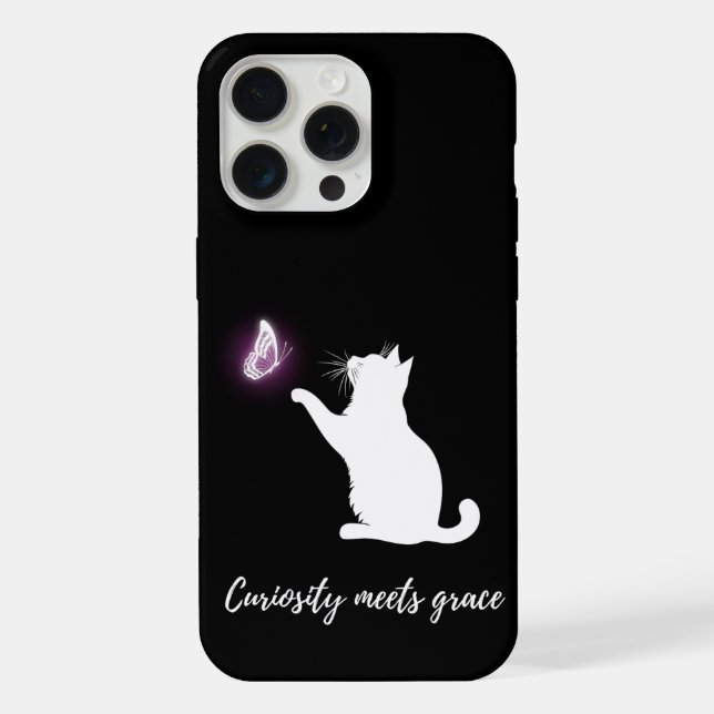 Curiosity meets grace iPhone case (Back)