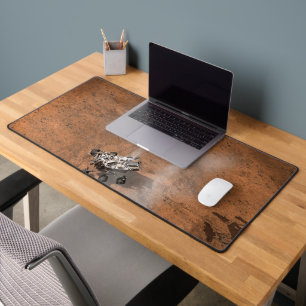 Curiosity Rover Landing On The Martian Surface. Desk Mat