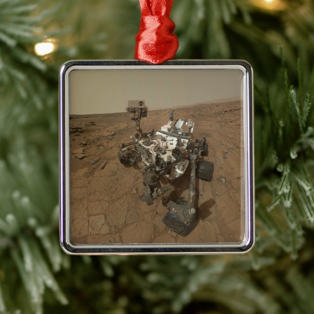 Curiosity Rover On The Surface Of Mars. Metal Tree Decoration (Tree)