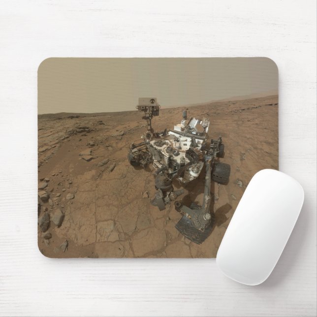 Curiosity Rover On The Surface Of Mars. Mouse Pad (With Mouse)