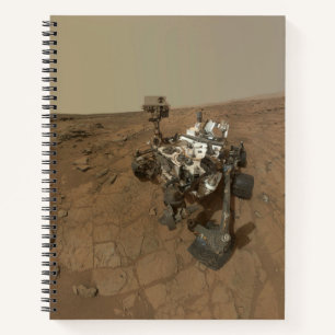 Curiosity Rover On The Surface Of Mars. Notebook